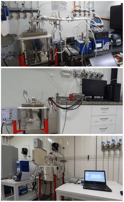 Estação de caracterização eletroquímica operando para avaliação de desempenho, durabilidade e validação térmica das SOFCs.